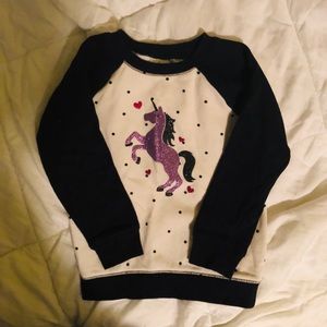 XS (4) Girls Unicorn Sweater